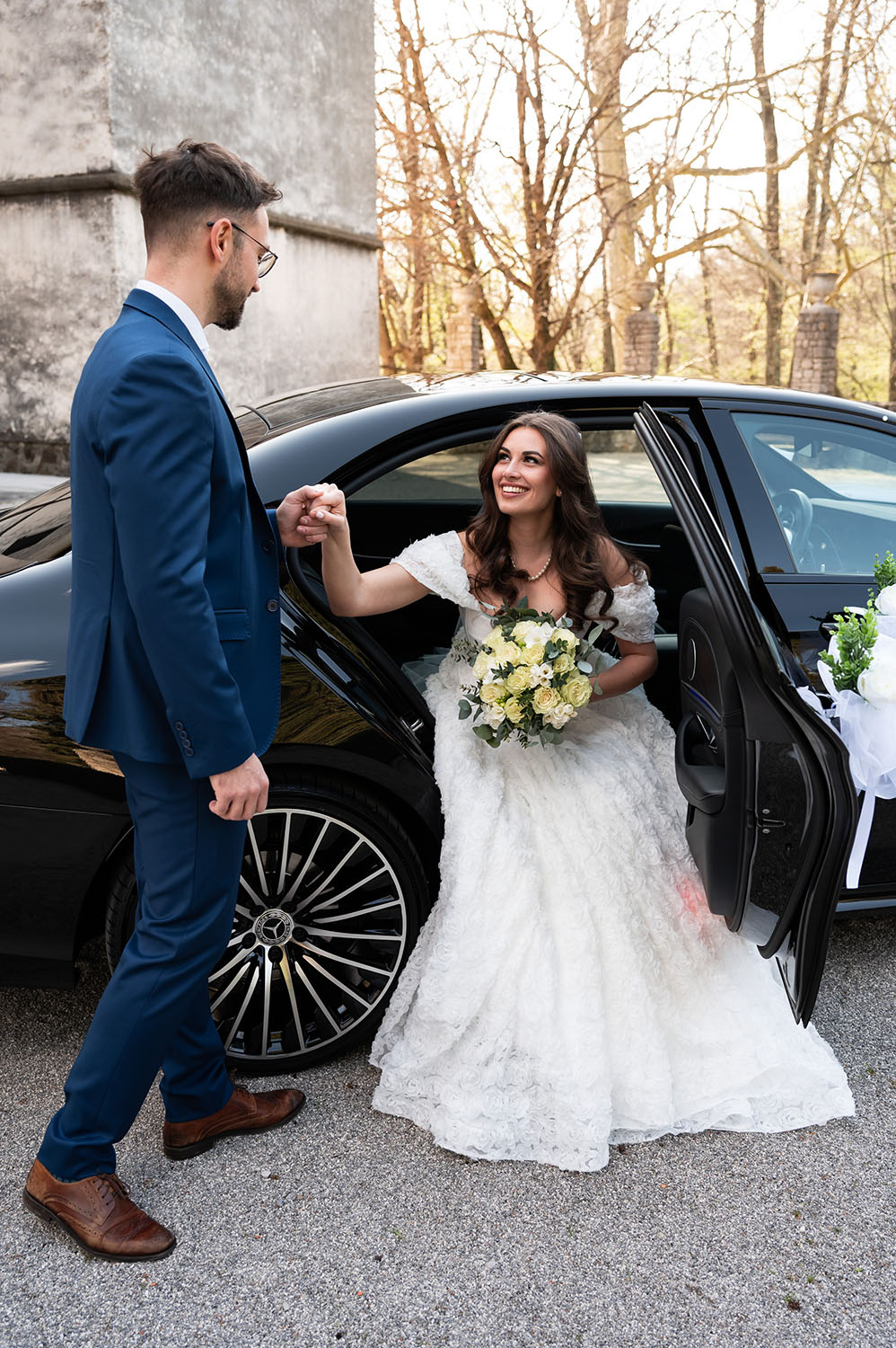 Elegantno poročno vozilo